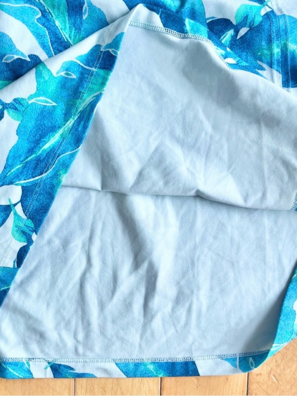 Patagonia Tropical Leaf Blue Print Skirt – Size Small - Picture 6 of 7